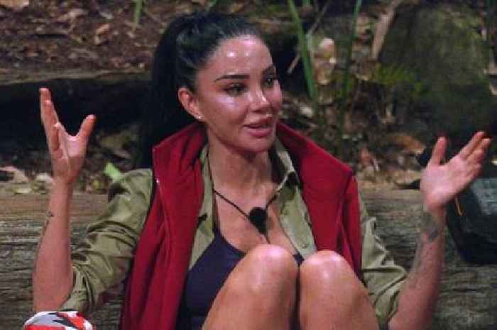 I'm A Celebrity Tulisa at Stoke-on-Trent garage after fleeing jungle