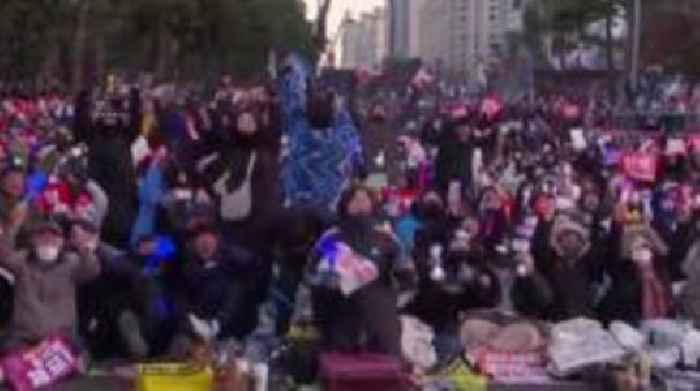 Watch: Protesters jubilant as South Korea president impeached