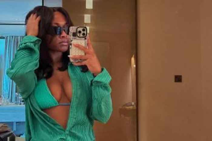 Bukayo Saka's jaw-dropping WAG wows in plunging bikini while soaking up winter sun