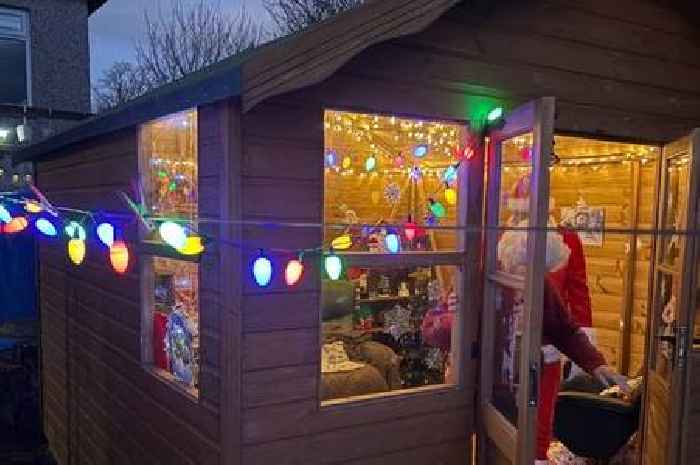 Scottish 'super gran' turns garden shed into ultimate magical Christmas grotto