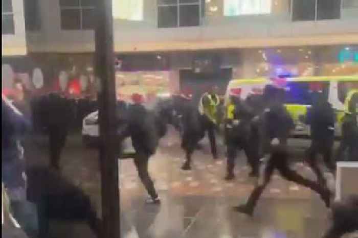 Celtic and Rangers fans clash in Glasgow city centre ahead of cup final