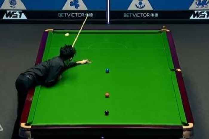 Wu Yize wows Scottish Open snooker crowds ahead of final with incredible shot that bounces into pocket twice