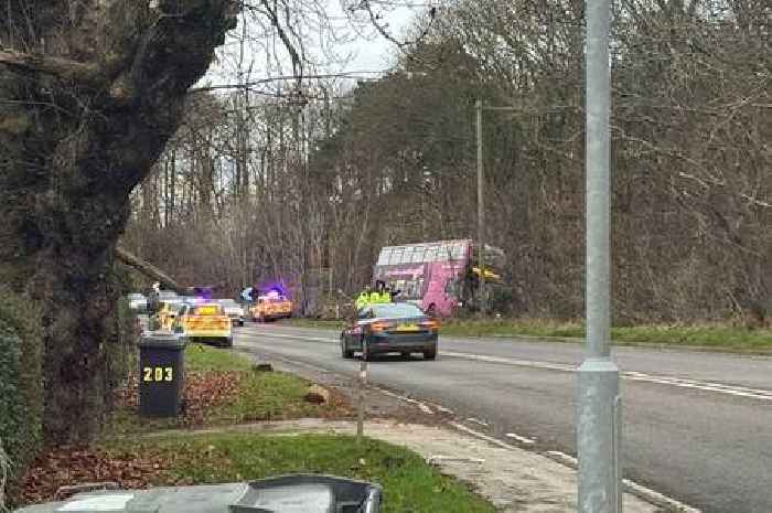 Nottinghamshire bus crash live updates as double-decker crashes into ditch