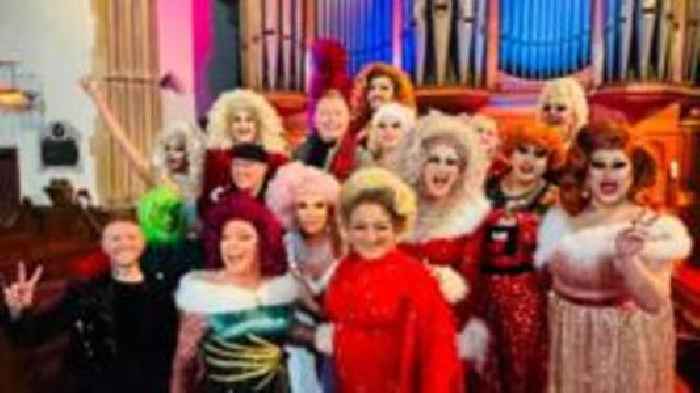 Drag queens raise £18k for damaged church roof