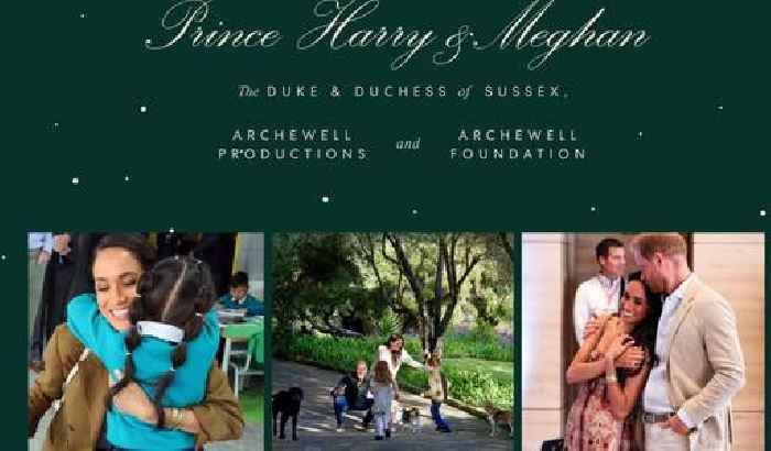 Harry and Meghan share rare photo of children in Christmas card