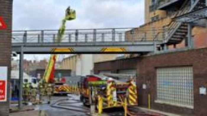 Fire breaks out at Royal Free Hospital site