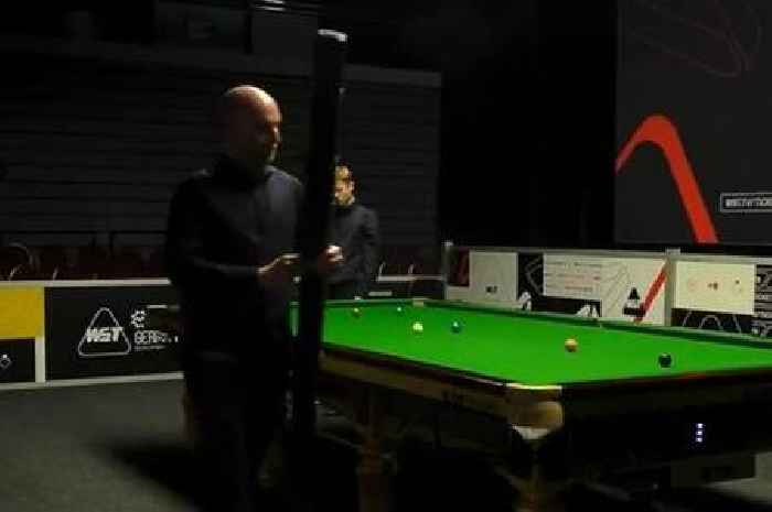 Furious snooker star tells referee to 'shut up' and storms out in extraordinary meltdown