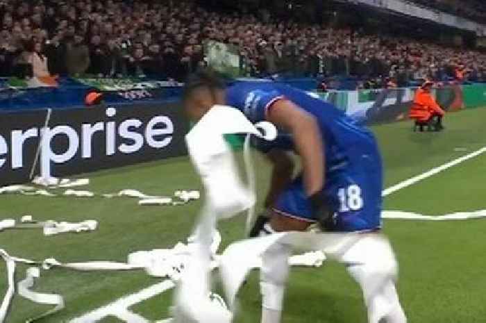 Chelsea's Europa Conference League clash stopped as Nkunku pelted with toilet roll