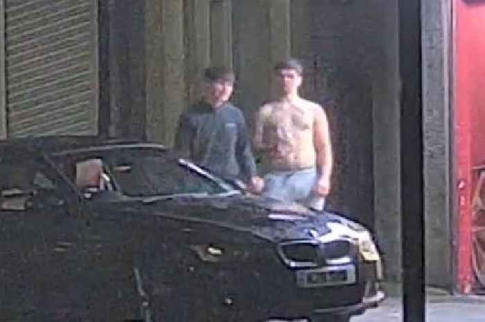 Bare-chested man one of five police want to find in connection with Townhill disorder