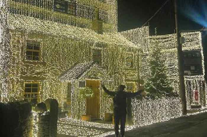 Charity box for military veterans stolen from Christmas lights display