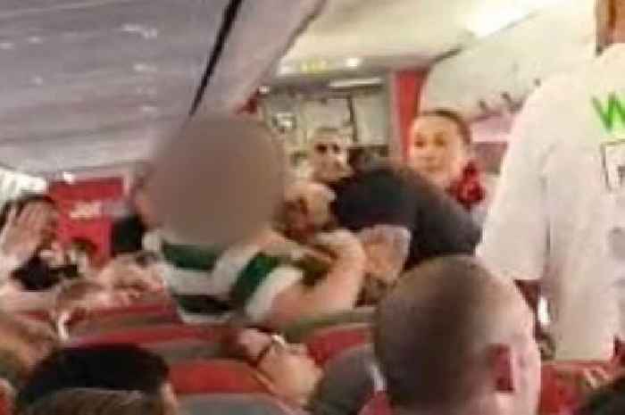 Video shows passengers trading blows as violent mid-air brawl explodes on Jet2 flight