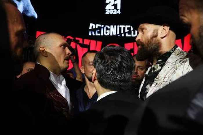 Fury and Usyk pulled apart by security amid extraordinary 12-minute face-off