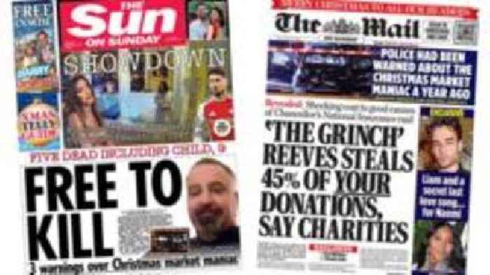 The Papers: 'Free to kill' and Reeves 'the Grinch'