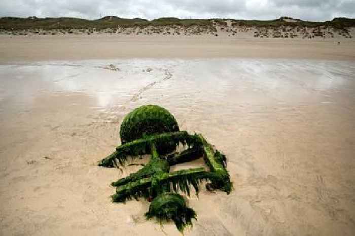 When a Land Rover emerged from sand 31 years after getting stuck on Cornish beach