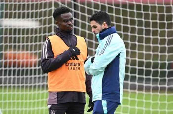 Mikel Arteta issues worrying Bukayo Saka injury update as Arsenal star spotted on crutches