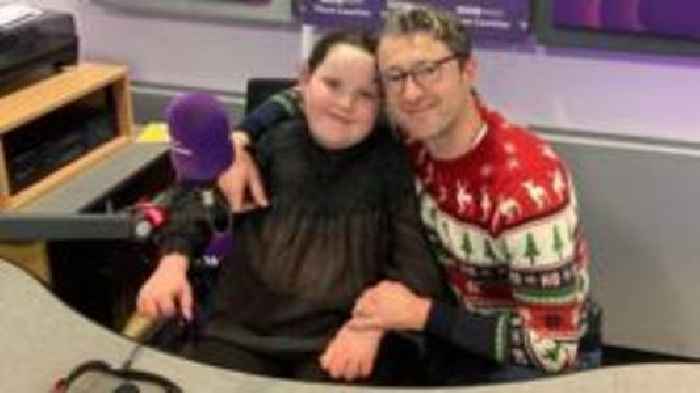 Blind girl with tumour realises radio show 'dream'