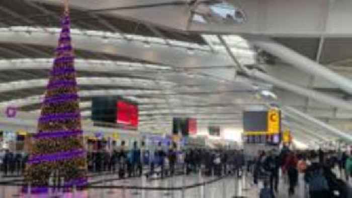 Heathrow cancels flights as wind hits festive travel