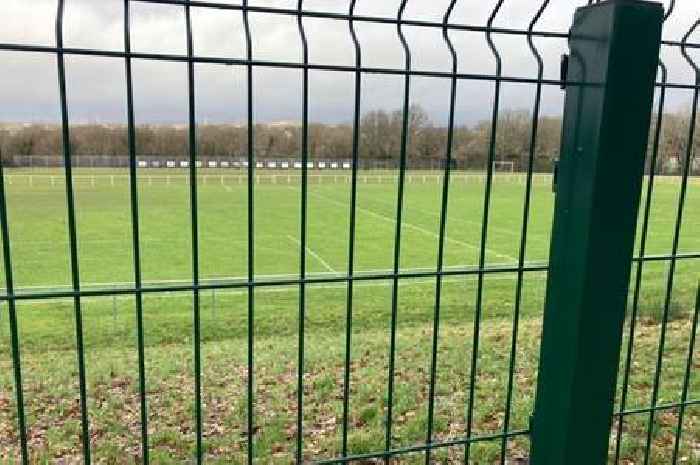 A row over a playing field fence is dividing opinions in a Welsh village