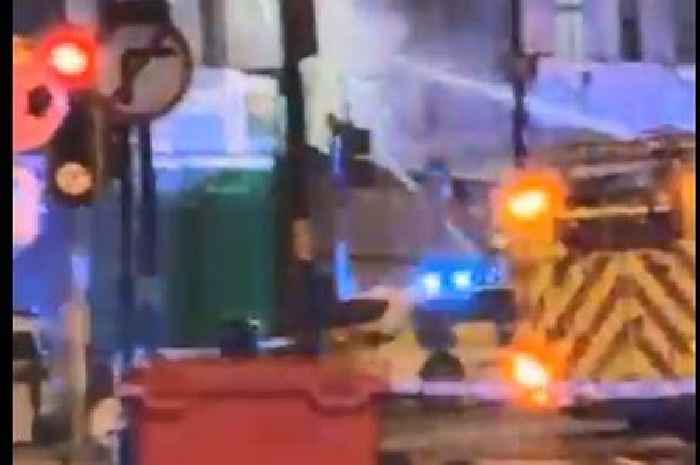 Stratford Road closed over Foodworld supermarket fire as 4x4 goes up in flames