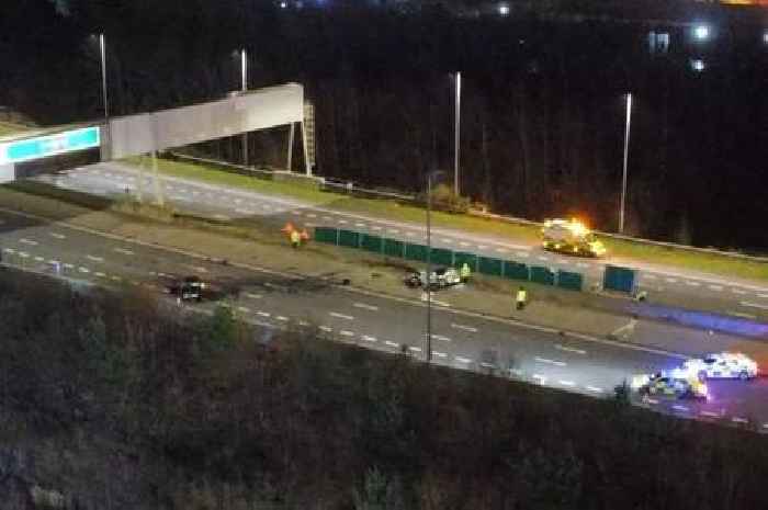 Crash horror on M74 as Porsche driver dead and two others rushed to hospital