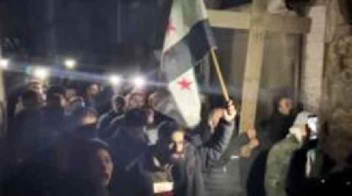 Protests erupt in Syria over Christmas tree burning