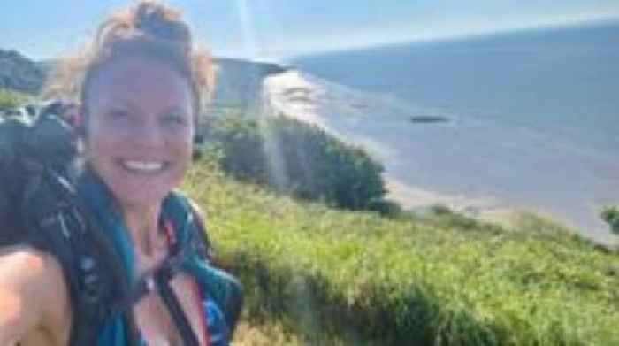 Woman completes British coastal walk challenge