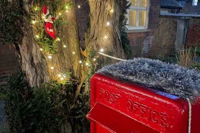 Mischievous elf captured in sticky situations on East Yorkshire postbox