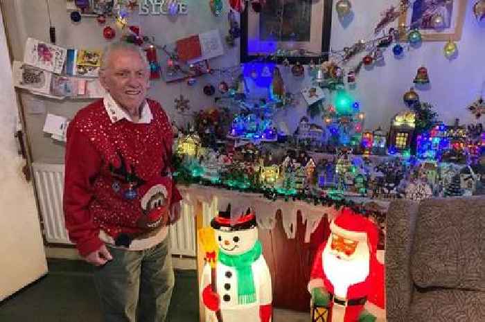 The Christmas front room in Gloucester that has been put together by one man for 80 years