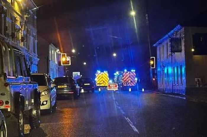 St Austell road closed after two-car crash