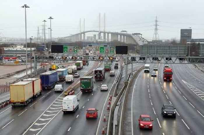 Live Kent Christmas Eve travel updates including M25 Dartford Crossing and A223 burst water main