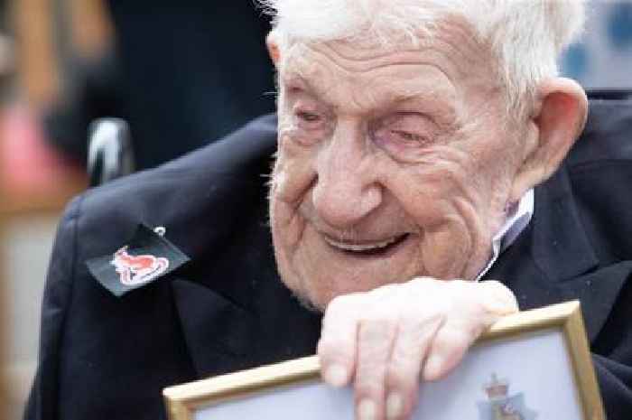 Britain's oldest man celebrates 110th birthday on Christmas Eve with wartime party