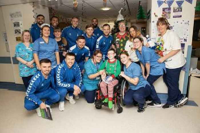 Kilmarnock FC players help spread festive cheer with special children's ward visit