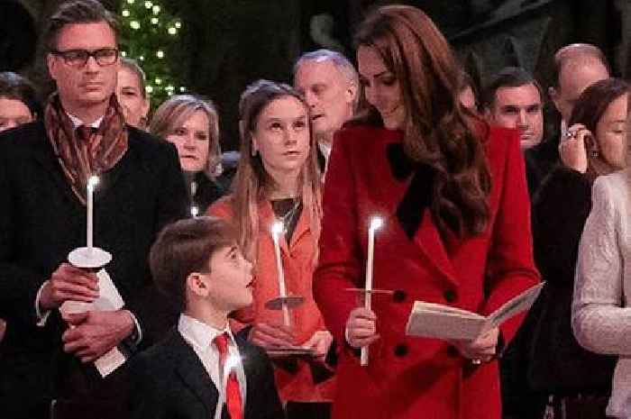 Lip reader reveals Prince Louis' six words to Kate Middleton at Christmas carol service