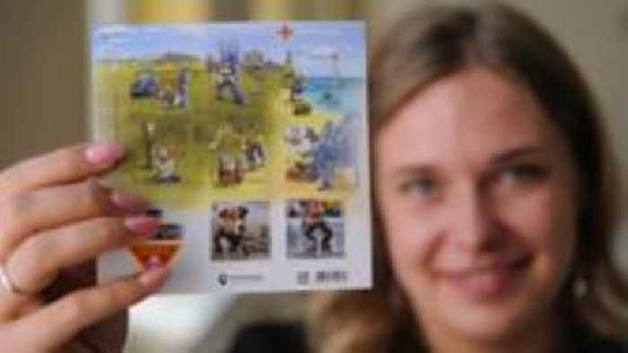 Ukraine's war stamps put humour, patriotism and swearing in the post