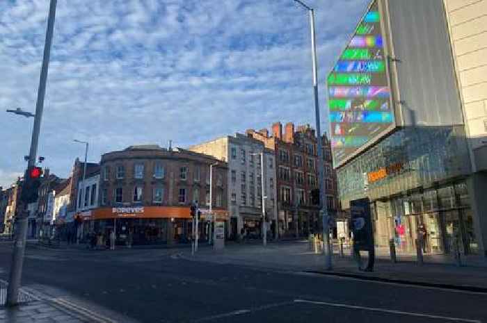 Photos show empty streets of Nottingham on Christmas Day