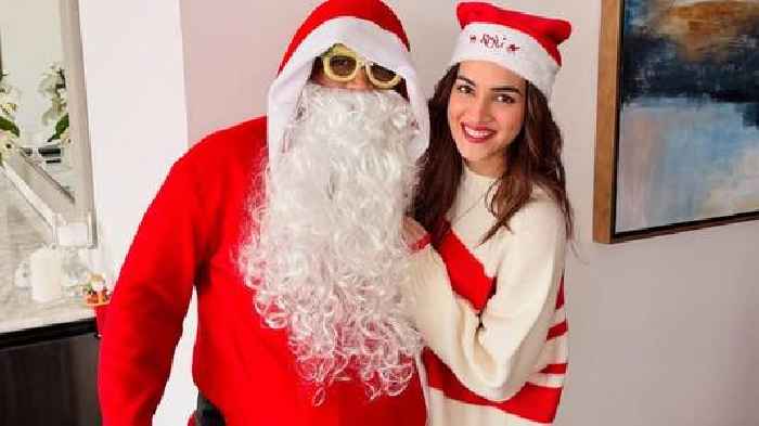 Santa Claus MS Dhoni steals the spotlight in Kriti Sanon’s Christmas celebration