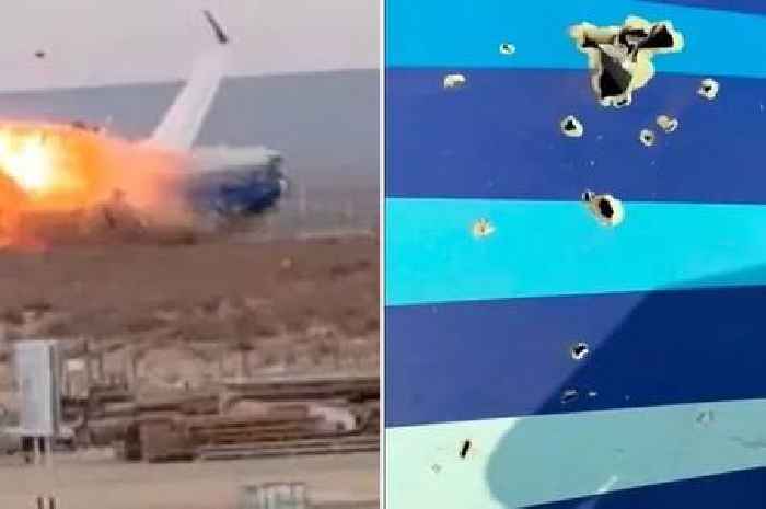 'Bullet holes' on crashed Azerbaijan Airlines plane sparks fears aircraft was 'shot down'