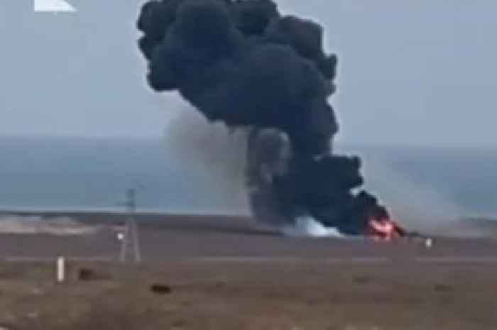 Christmas Day plane crash horror as passenger jet with '110 on board' plunges into fireball