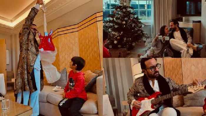 Saif Ali Khan gifts son Taimur an electric guitar for Christmas 2024