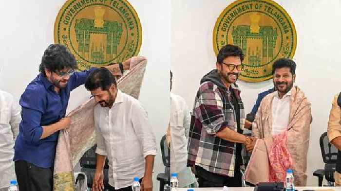 Telangana CM Revanth Reddy meets Tollywood stars days after Allu Arjun`s arrest