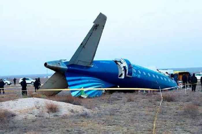 Azerbaijan Airlines plane 'shot down by Russian air defences' killing 38