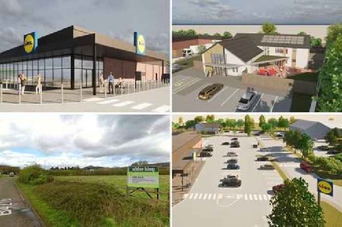 Bid to build a new Lidl supermarket, health centre and nursery on the edge of town