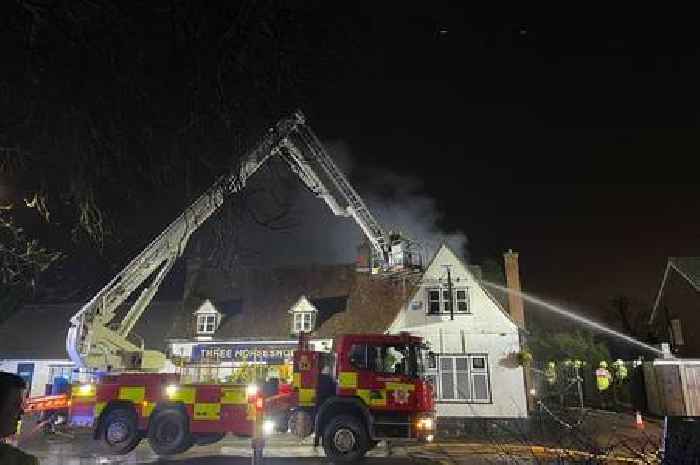 Residents devastated as fire rips through historic pub that only reopened 9 months ago