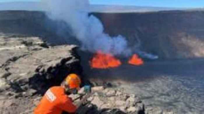 Toddler nearly runs off cliff at Hawaii volcano