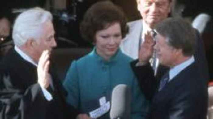 Watch the moment he was sworn in as president in 1977