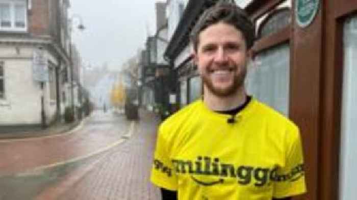 Charity runner near end of year of daily marathons