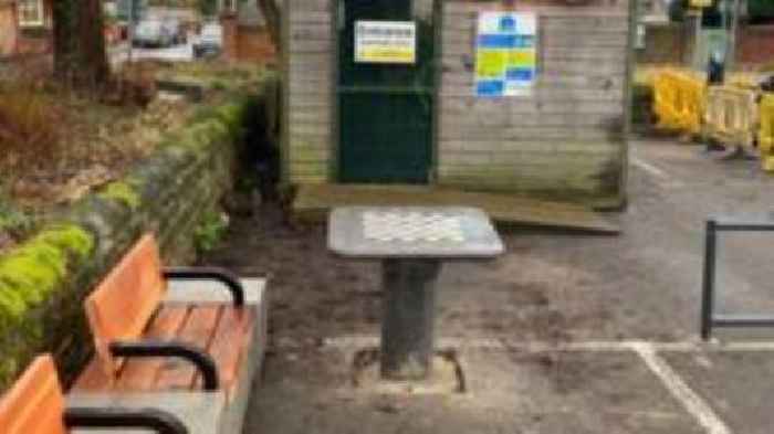 Mixed response as chess table put in car park