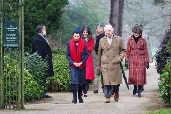 King Charles seen for first time in days as he steps out with Princess Anne