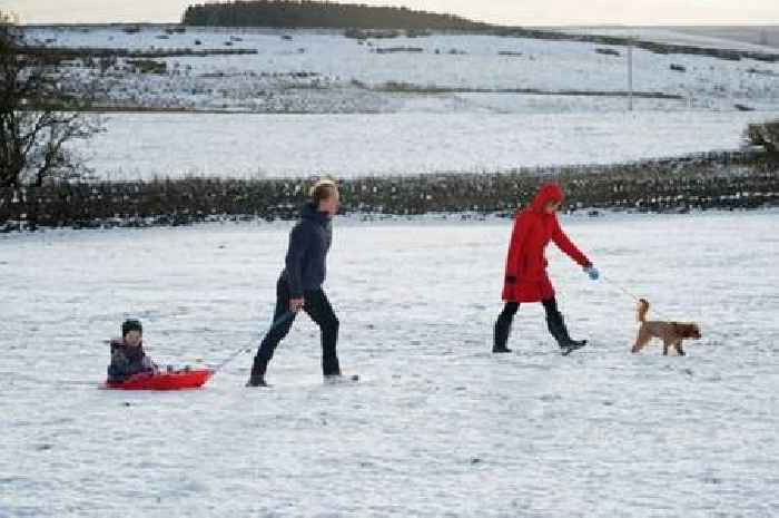 All the cities in Britain set to wake up to snow on New Year's Day