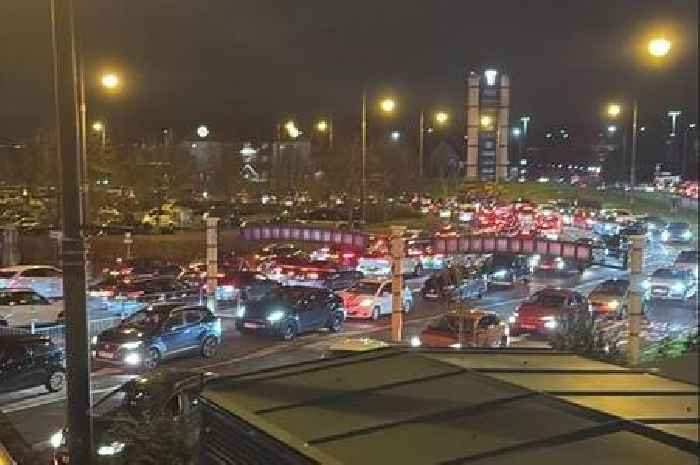 'Children cry and drivers fight' in five-hour gridlock outside Trafford Centre